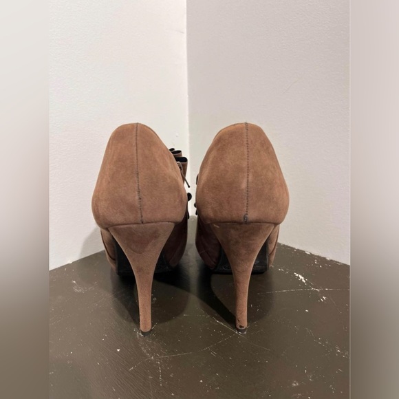 Brown Suede High Heels - Picture 3 of 3